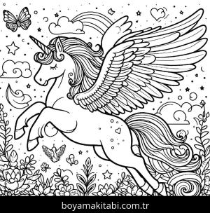 Alicorn boyama sayfası,  coloring page, , 20)