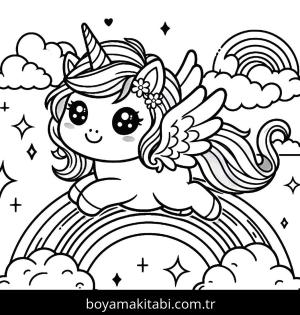 Alicorn boyama sayfası,  coloring page, , 7)