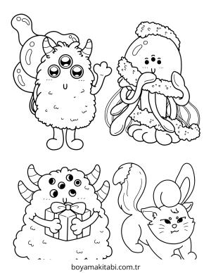 Alien boyama sayfası – okul öncesi, evde etkinlik