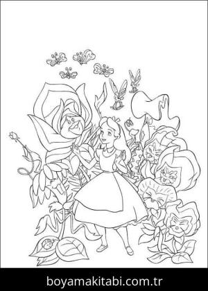 Alis Harikalar Diyarında boyama sayfası 49323,  coloring page, 