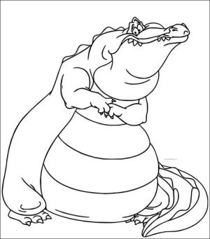 Alligator boyama sayfası,  coloring page, ŞiŞman Timsah, 