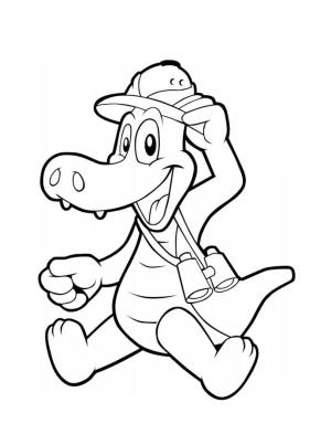 Alligator boyama sayfası,  coloring page, Timsah Eğlencesi, 