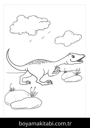Allosaurus Dinazor boyama sayfası,  coloring page, , Going Out
