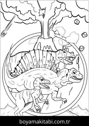 Allosaurus Dinazor boyama sayfası,  coloring page, , Volcanic Scaled