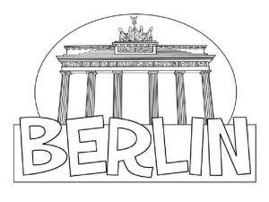 Almanya boyama sayfası,  coloring page, Berlin Almanya’nın başkentidir., 