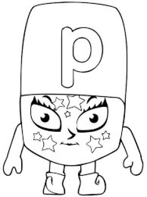 Alphablocks boyama sayfası,  coloring page, Alphablocks P, 