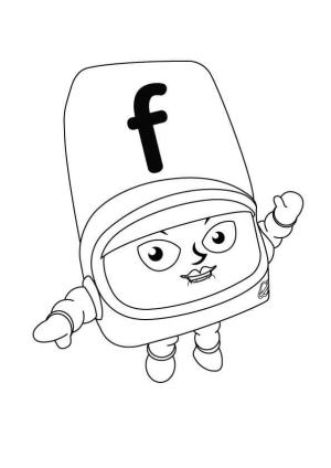 Alphablocks boyama sayfası,  coloring page, Alphablocks F, 