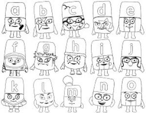 Alphablocks boyama sayfası,  coloring page, Alphablocks A’dan O’ya, 