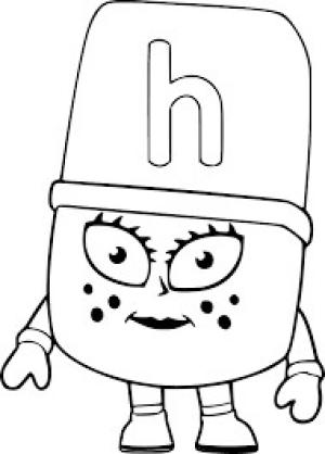 Alphablocks boyama sayfası,  coloring page, Alphablocks H, 