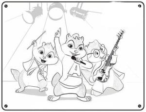 Alvin ve Sincaplar boyama sayfası,  coloring page, Yazdırılabilir Alvin ve Sincaplar, 