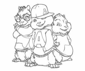 Alvin ve Sincaplar boyama sayfası,  coloring page, Bedava Alvin ve Sincaplar, 