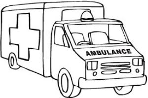 Ambulans boyama sayfası,  coloring page, Ambulans Başkanı, 