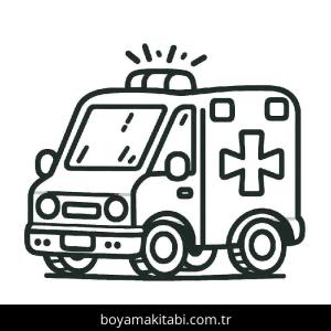 Ambulans boyama sayfası 49393,  coloring page, 