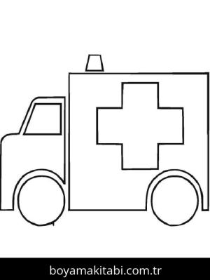 Ambulans boyama sayfası 49389,  coloring page, 
