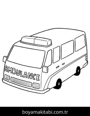 Ambulans boyama sayfası 49391,  coloring page, 
