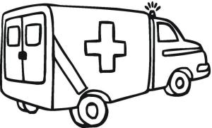 Ambulans boyama sayfası,  coloring page, Ambulans Çevrimiçi, 