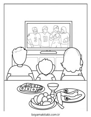 Amerikan Futbolu Boyama