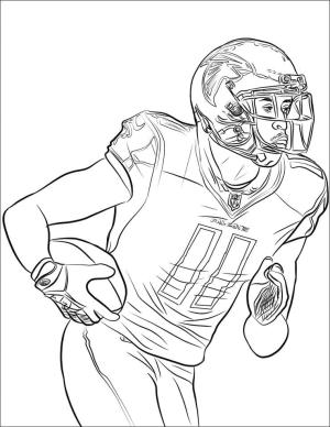 Amerikan Futbolu boyama sayfası,  coloring page, Temmuz Jones, 