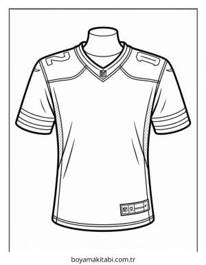 Amerikan Futbolu boyama sayfası – çocuk aktivitesi, PDF indir