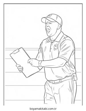 Amerikan Futbolu boyama sayfası – evde etkinlik, ücretsiz yazdır