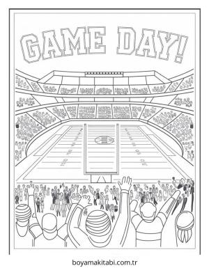 Amerikan Futbolu Boyama