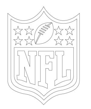 Amerikan Futbolu boyama sayfası,  coloring page, NFL Logosu, 