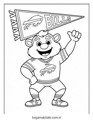 Amerikan Futbolu boyama sayfası – evde etkinlik, ücretsiz yazdır