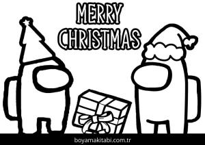 Among us boyama sayfası – kolay boyama, eğitici aktivite