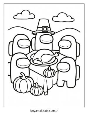 Among us boyama sayfası – yaratıcılık, eğlenceli etkinlik