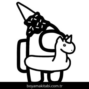 Among us boyama sayfası – eğitici aktivite, yaratıcılık