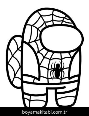 Among us boyama sayfası – eğlenceli etkinlik, el becerilerini geliştirir