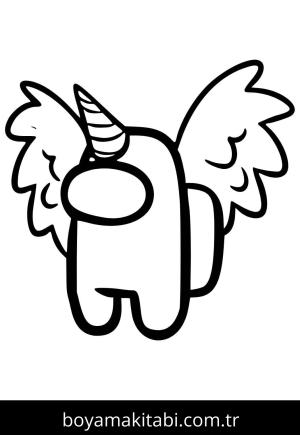 Among us boyama sayfası – eğlenceli etkinlik, el becerilerini geliştirir