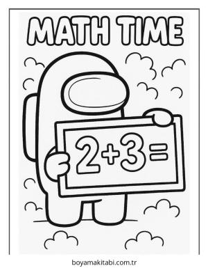 Among us boyama sayfası – eğlenceli etkinlik, el becerilerini geliştirir