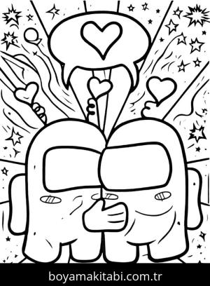 Among us boyama sayfası,  coloring page, , 