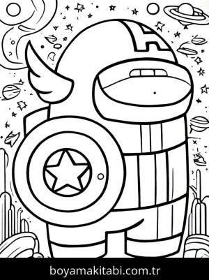 Among us boyama sayfası,  coloring page, , 