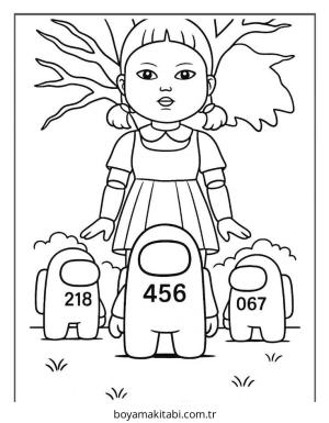 Among us boyama sayfası – ücretsiz yazdır, boyama etkinliği