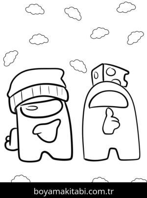 Among us boyama sayfası – yaratıcılık, eğlenceli etkinlik