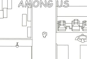 Among us boyama sayfası,  coloring page, Aramızda Büyük Tekne, 