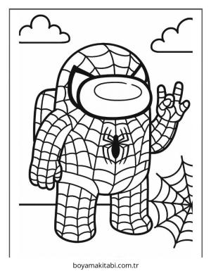 Among us boyama sayfası – PDF indir, sevimli karakter