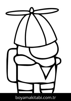 Among us boyama sayfası – PDF indir, sevimli karakter