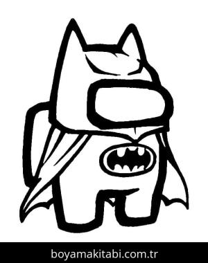 Among us boyama sayfası – çocuklar için, çizgi film temalı