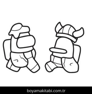 Among us boyama sayfası – evde etkinlik, ücretsiz yazdır