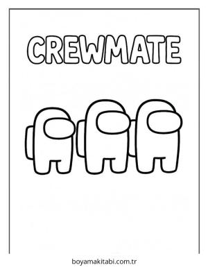 Among us boyama sayfası – eğlenceli etkinlik, el becerilerini geliştirir