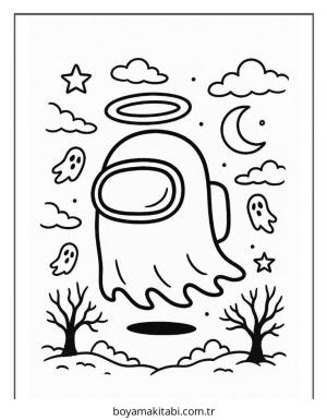 Among us boyama sayfası – yaratıcılık, eğlenceli etkinlik