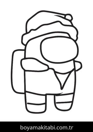 Among us boyama sayfası – çocuklar için, çizgi film temalı