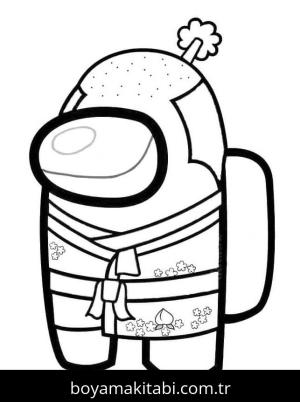 Among us boyama sayfası – keyifli zaman, renkli çizimler