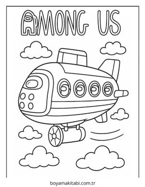Among us boyama sayfası – yaratıcılığı geliştirir, keyifli zaman