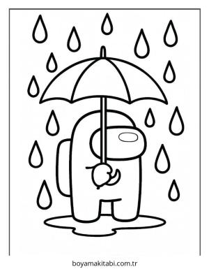 Among us boyama sayfası – keyifli zaman, renkli çizimler