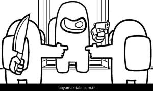 Among us boyama sayfası – yaratıcılığı geliştirir, keyifli zaman