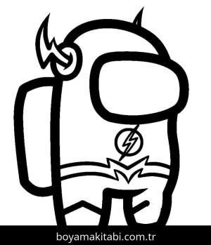 Among us boyama sayfası – kolay boyama, eğitici aktivite